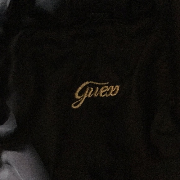 Guess Puffer Down Coat with black floral appliqué - Picture 6 of 12